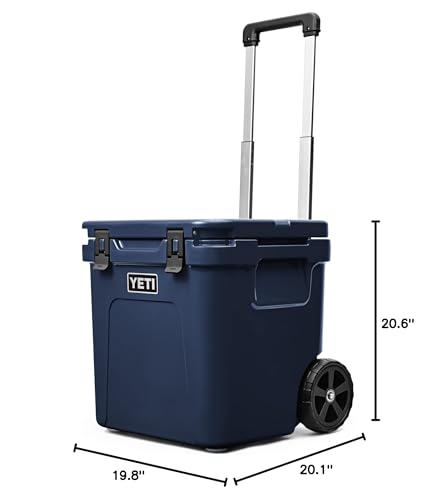 YETI Roadie 48 Wheeled Cooler with Retractable Periscope Handle, Navy