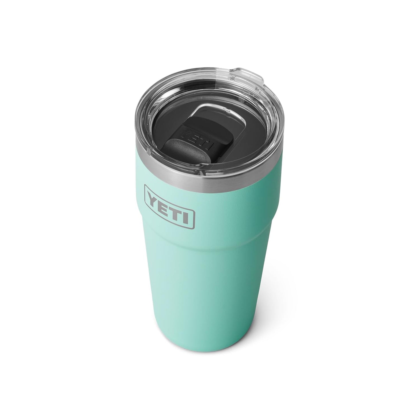YETI Rambler 20 oz Stackable Tumbler, Stainless Steel, Vacuum Insulated with MagSlider Lid, Seafoam