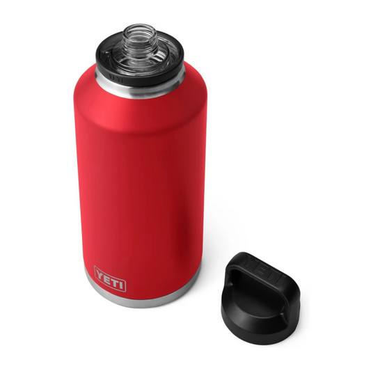 YETI Rambler 64 oz Bottle, Vacuum Insulated, Leakproof, Stainless Steel with Chug Cap, Rescue Red