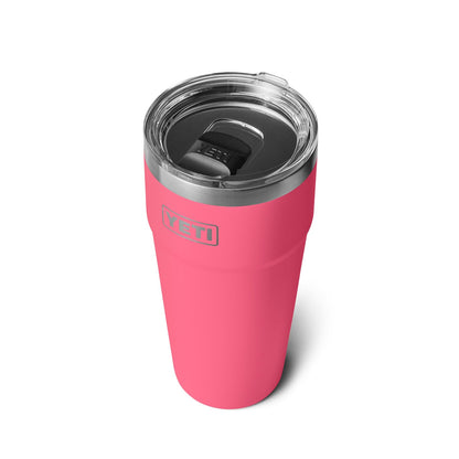 YETI Rambler 30 oz Stackable Tumbler, Stainless Steel, Vacuum Insulated with MagSlider Lid, Tropical Pink