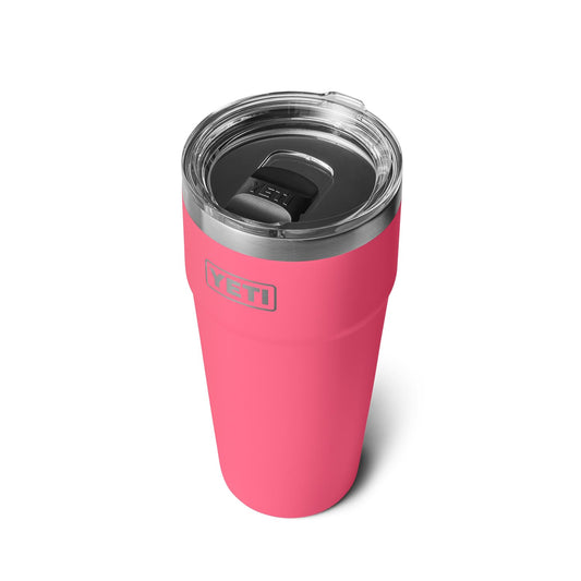 YETI Rambler 30 oz Stackable Tumbler, Stainless Steel, Vacuum Insulated with MagSlider Lid, Tropical Pink