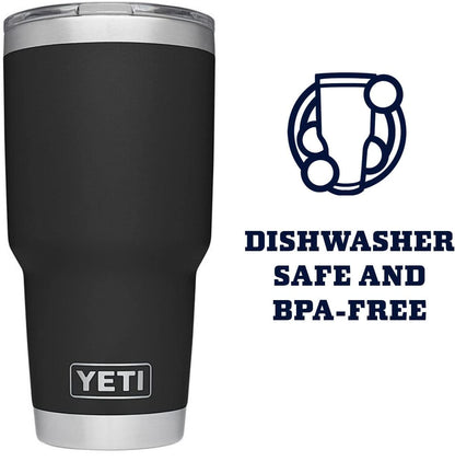 YETI Rambler 30 oz Stainless Steel Vacuum Insulated Tumbler w/MagSlider Lid, Black