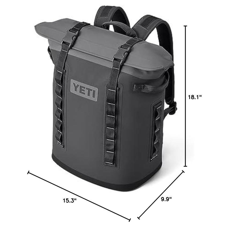 YETI Hopper M20 Backpack Soft Sided Cooler with MagShield Access, Charcoal