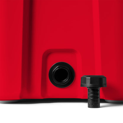 YETI Roadie 24 2.0 Hard Cooler with DoubleDuty Shoulder Strap and Drain Plug, Rescue Red