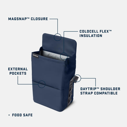 YETI Daytrip 6L Insulated Lunch Bag, Navy