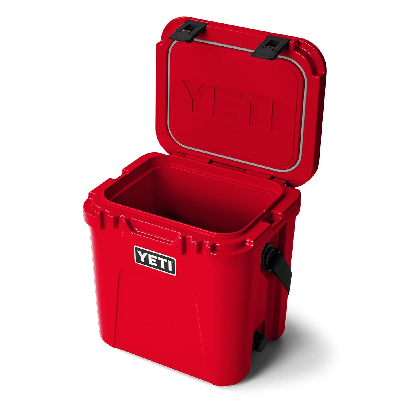 YETI Roadie 24 2.0 Hard Cooler with DoubleDuty Shoulder Strap and Drain Plug, Rescue Red