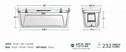 YETI Tundra 250 Cooler, White
