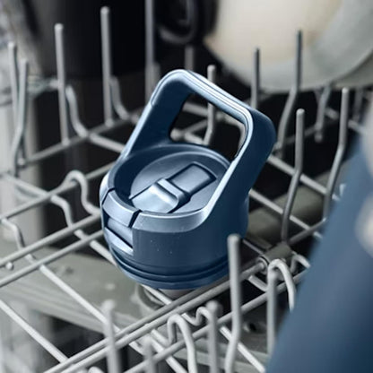 YETI Rambler Jr. 12 oz Kids Bottle, with Straw Cap, Navy