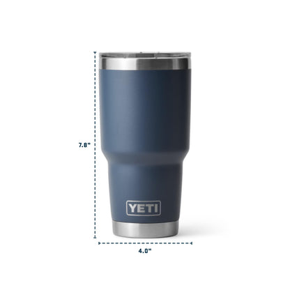 YETI Rambler 30 oz Stainless Steel Vacuum Insulated Tumbler w/MagSlider Lid, Black
