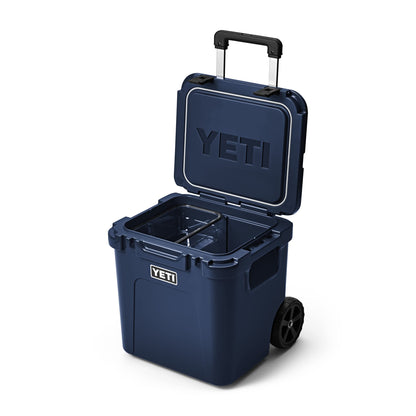 YETI Roadie 48 Wheeled Cooler with Retractable Periscope Handle, Navy
