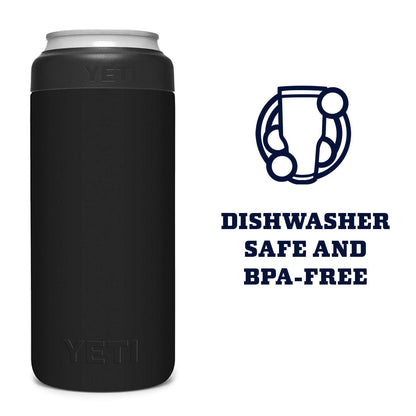 YETI Rambler 12 oz. Colster Slim Can Insulator for the Slim Hard Seltzer Cans, Black (NO CAN INSERT)
