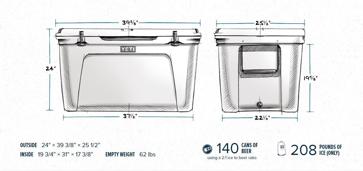 YETI Tundra 210 Cooler, White