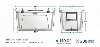 YETI Tundra 210 Cooler, White