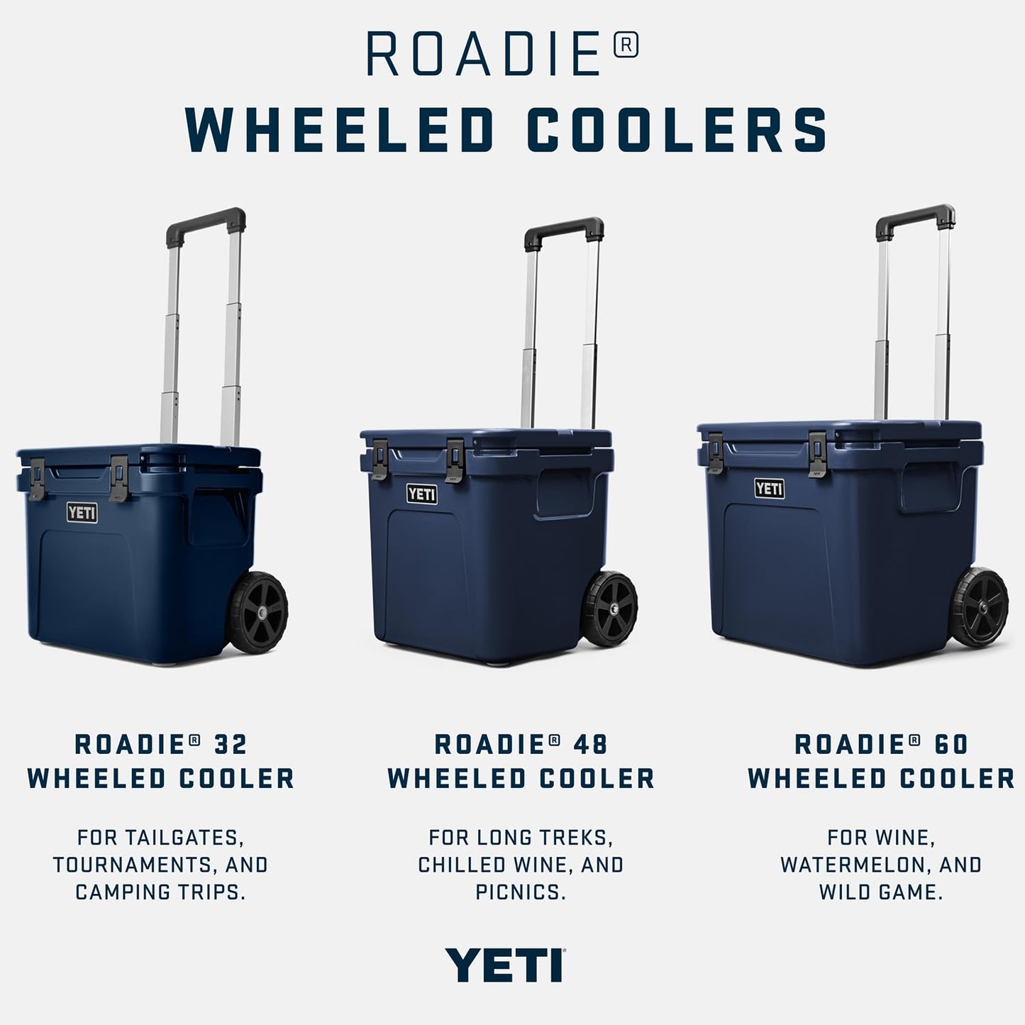 YETI Roadie 32 Wheeled Cooler, Charcoal