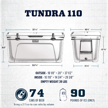 YETI Tundra 110 Cooler, White