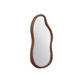 Espejo de Forma Orgánica con Marco de Madera